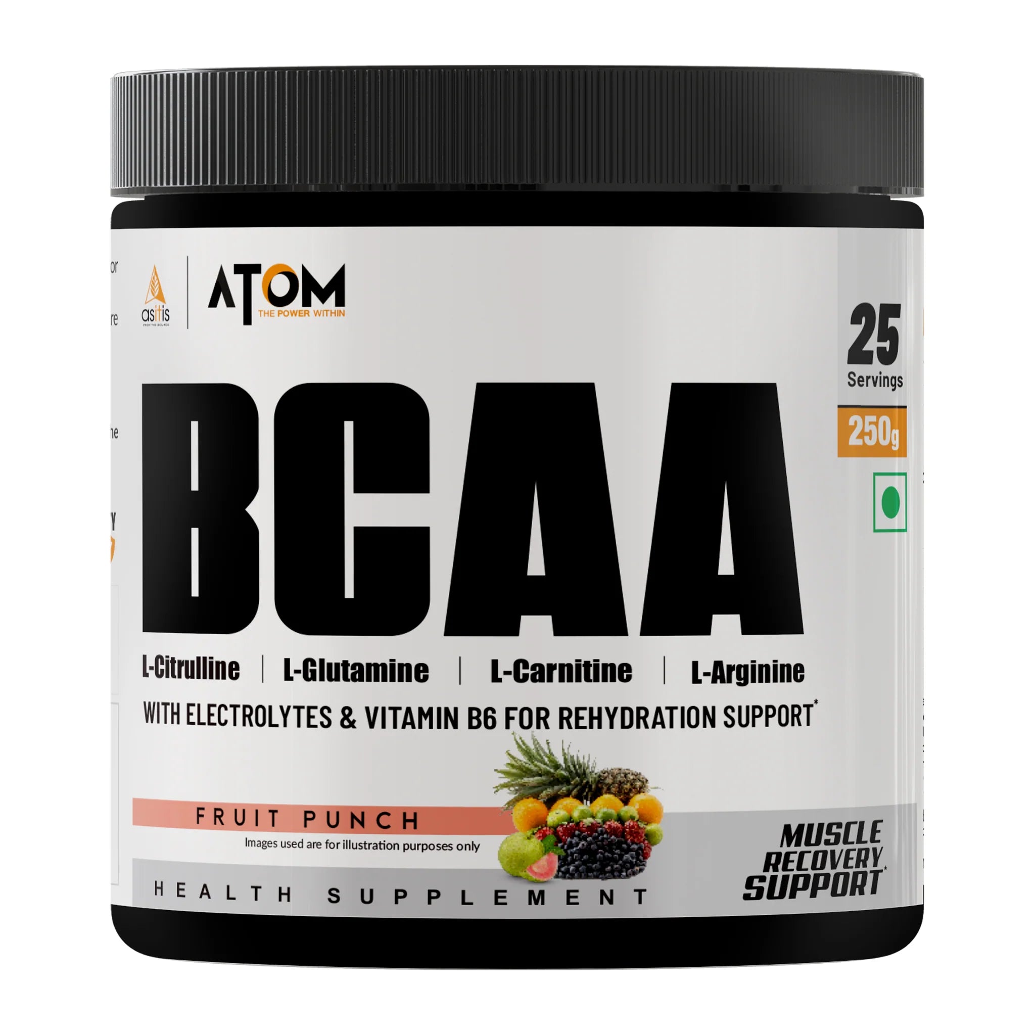 ATOM BCAA 250g with L-arginine, L-Carnitine, L-Citrulline