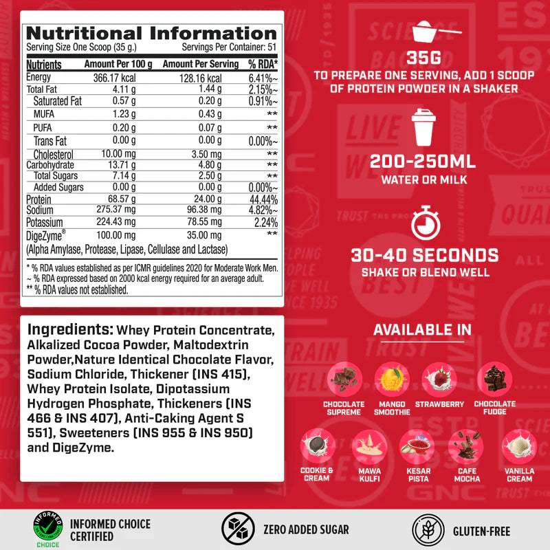 GNC 100% Whey Protein