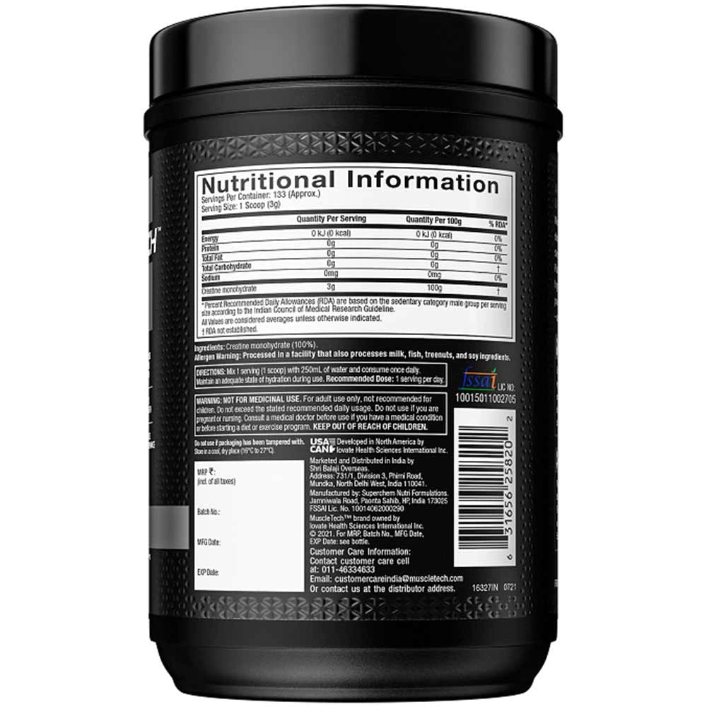 MuscleTech Platinum 100% Creatine